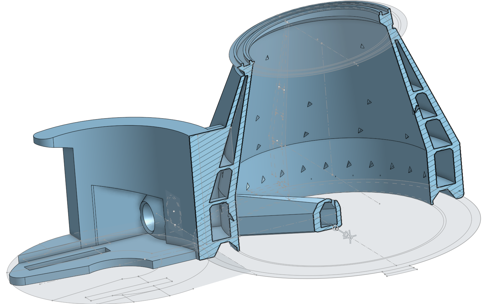 AirShaker CAD model — Onshape design view